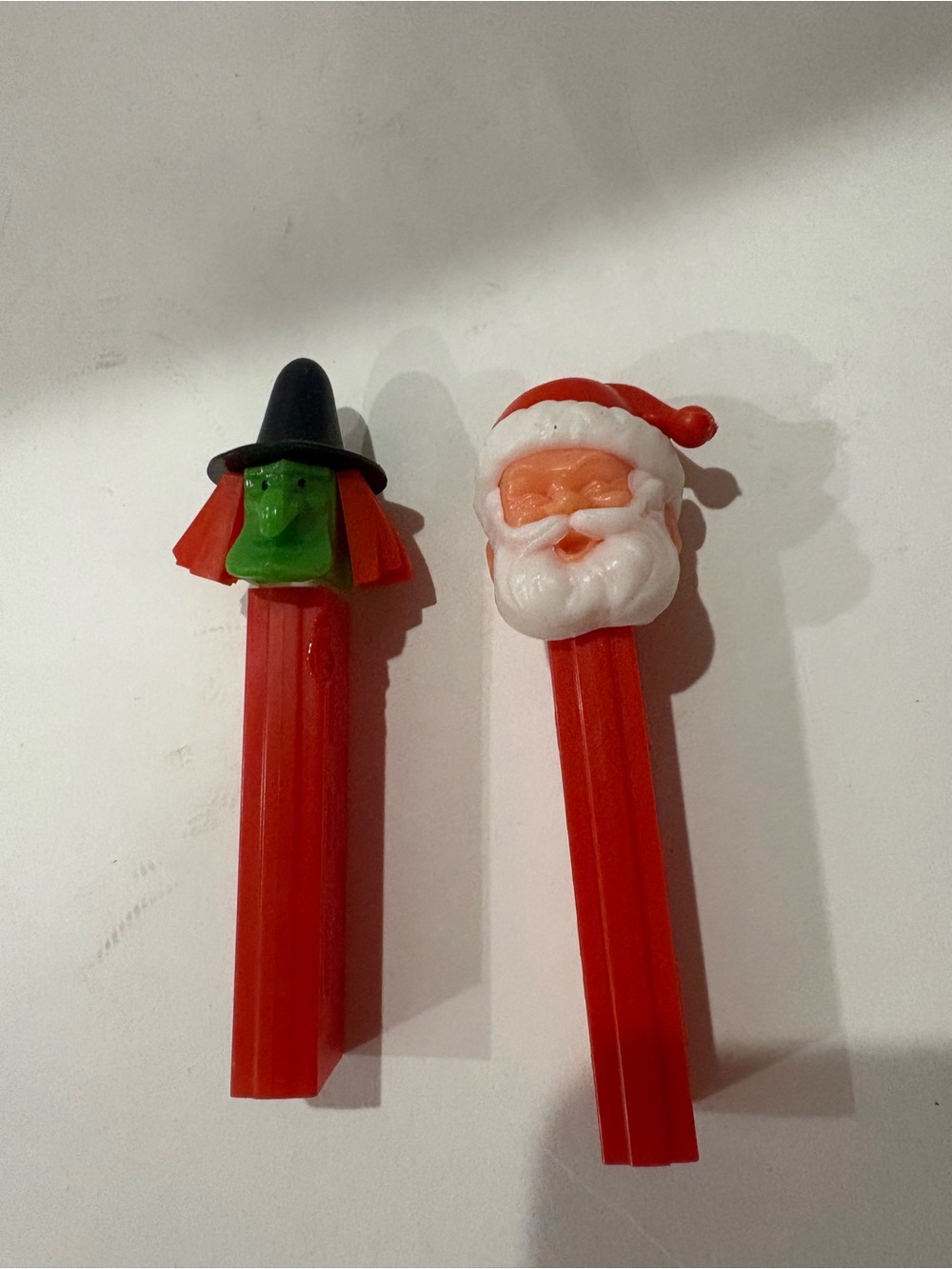 Holiday Pez Dispensers: Witch and Santa Claus